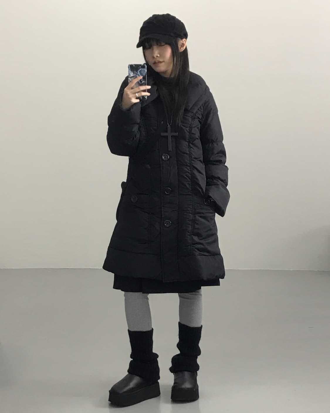 Jpn Black Puffer Midi Jackets 상품이미지3