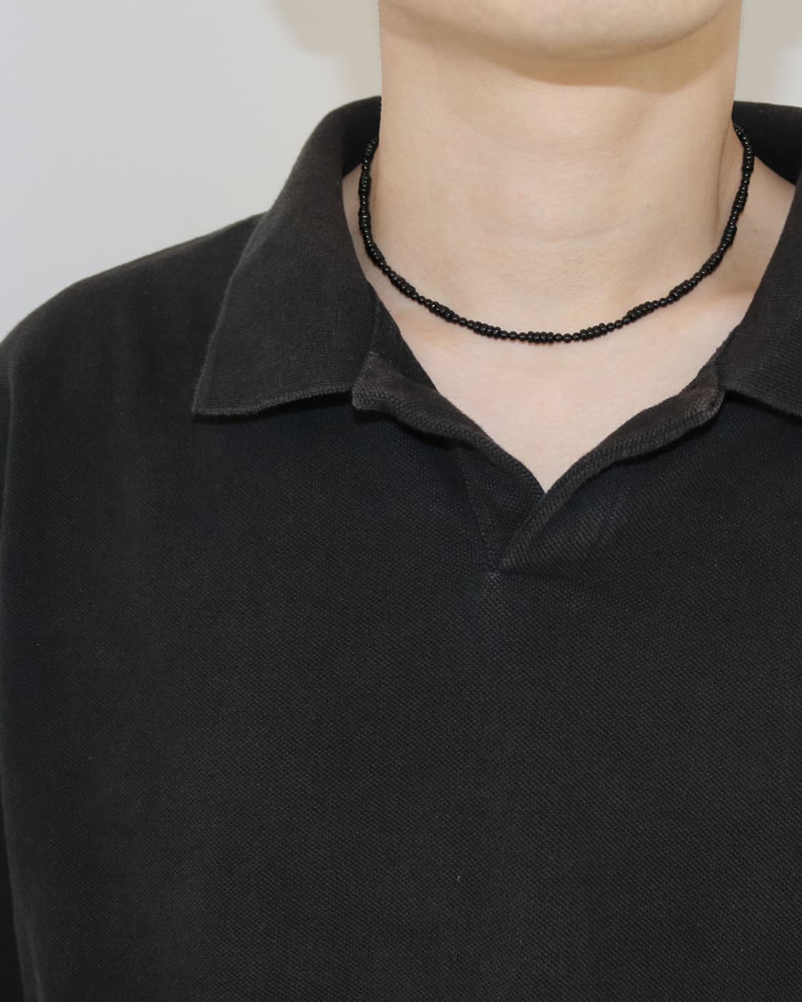 론델 패턴 목걸이 ( 오닉스 x 오닉스 ) 상품이미지5