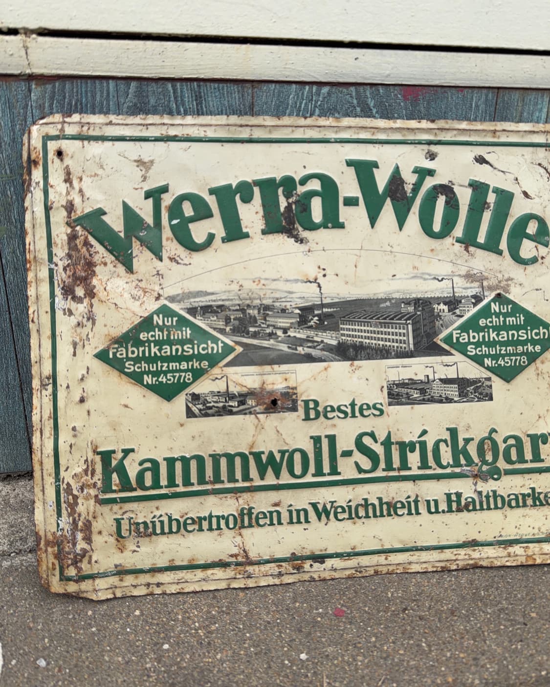 빈티지 소품 1930년 독일 법랑 광고판 상품이미지4