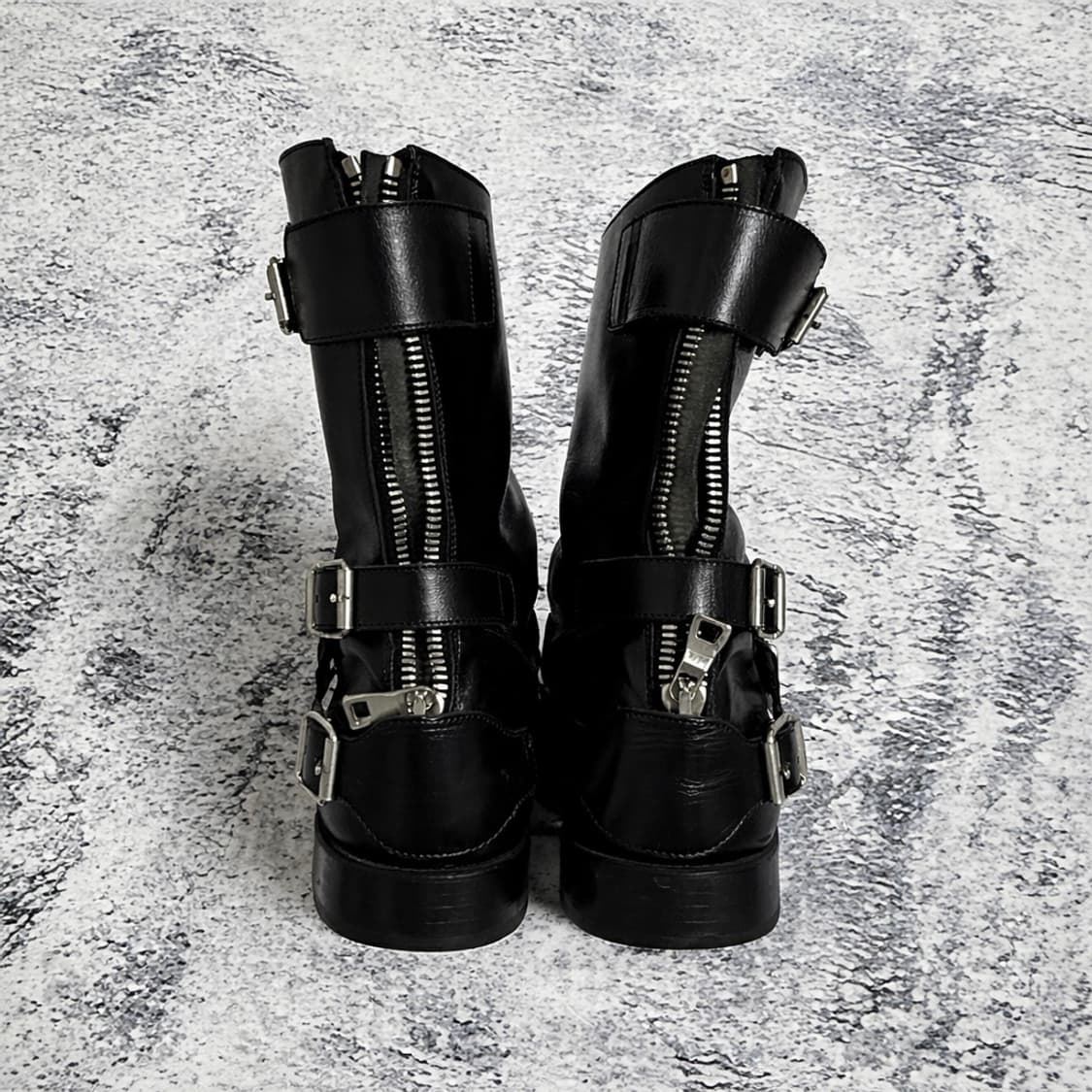 발망 더블 지퍼 레더 부츠 43 상품이미지3