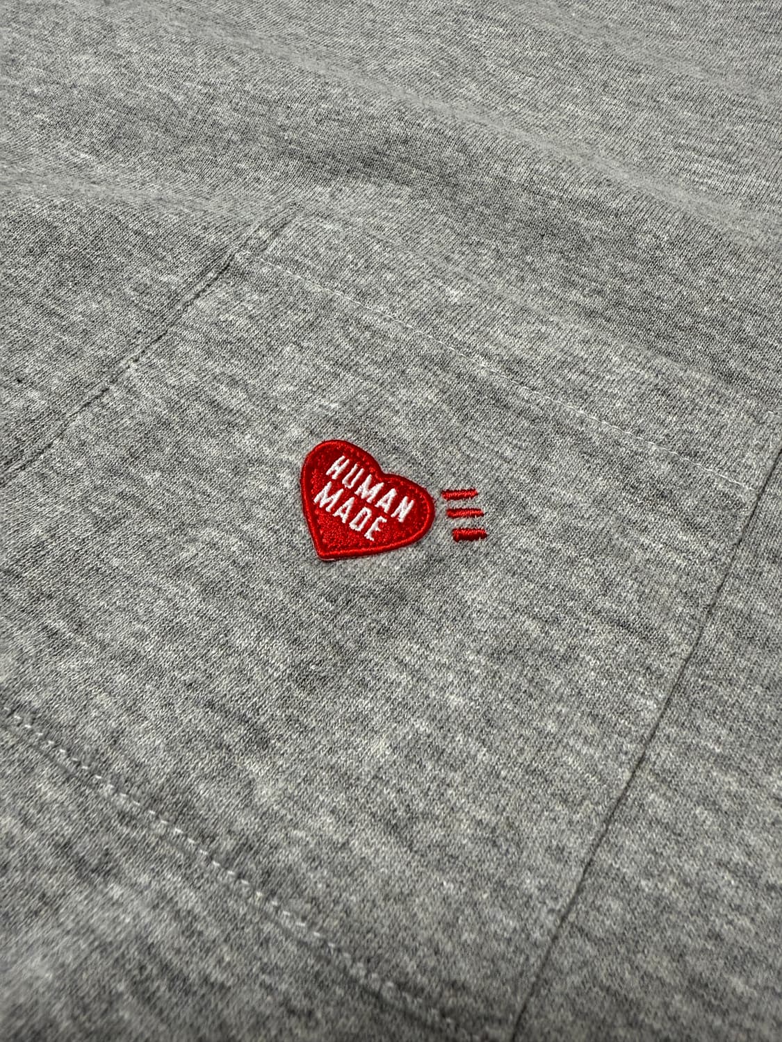 휴먼메이드 스몰 로고 티셔츠 그레이 XL 상품이미지3