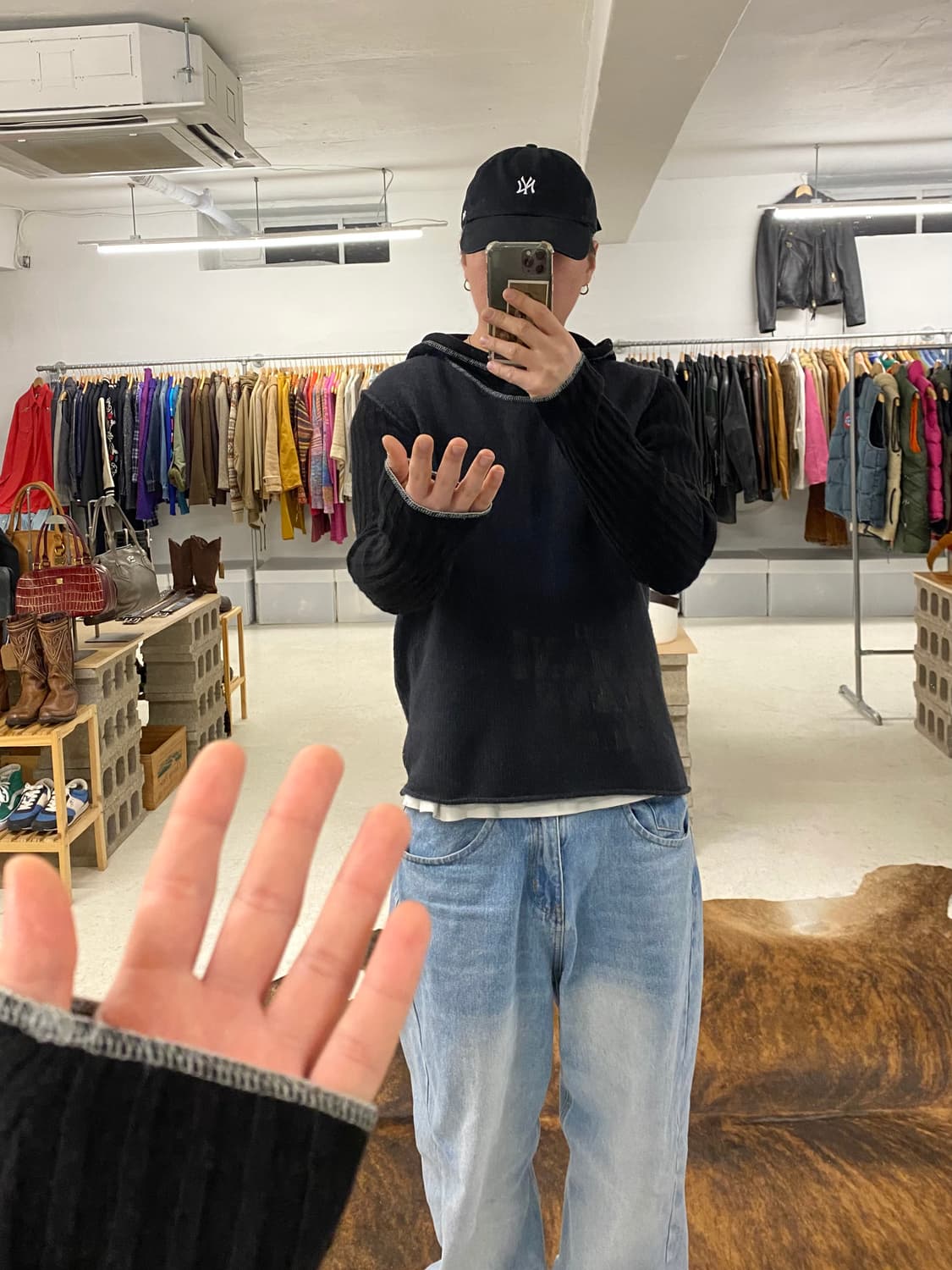 ARMANI JEANS hood knit 알마니 진스 후드 니트 상품이미지9