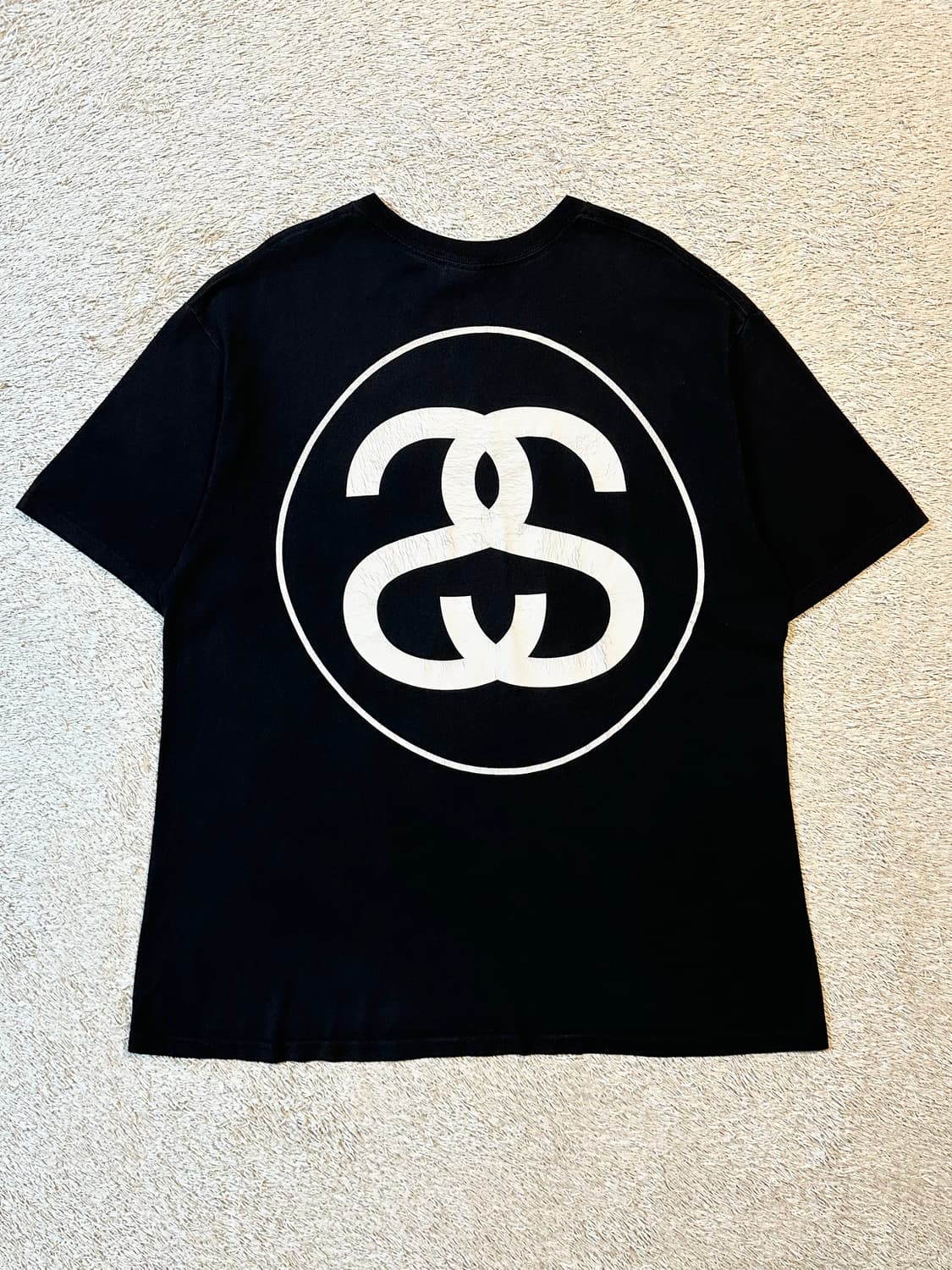 스투시 STUSSY 빅 링크 반팔 티셔츠 블랙 상품이미지1