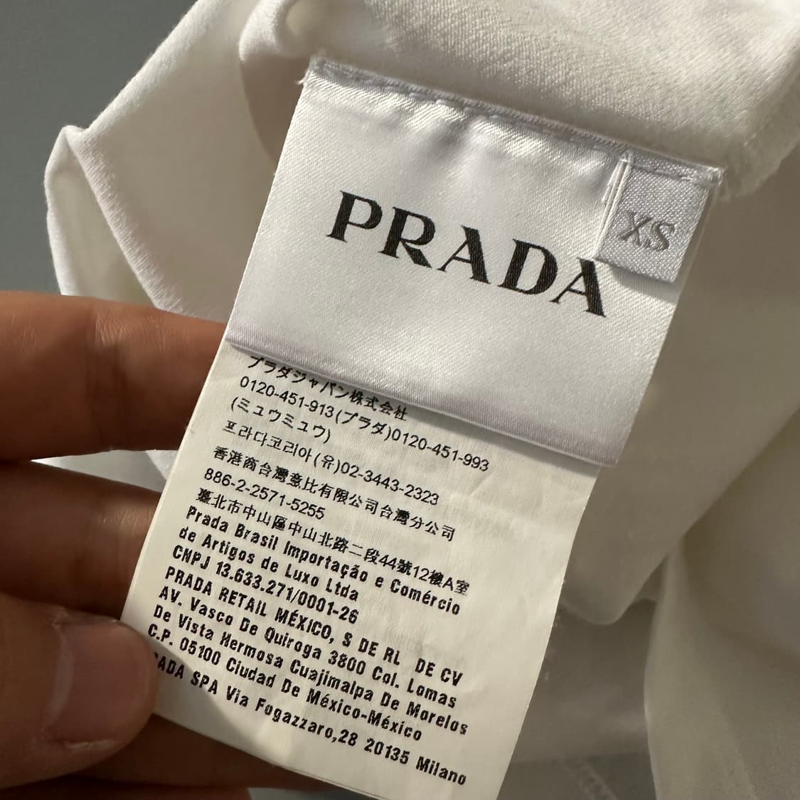 프라다 prada 포켓 로고 반팔 티셔츠 상품이미지7