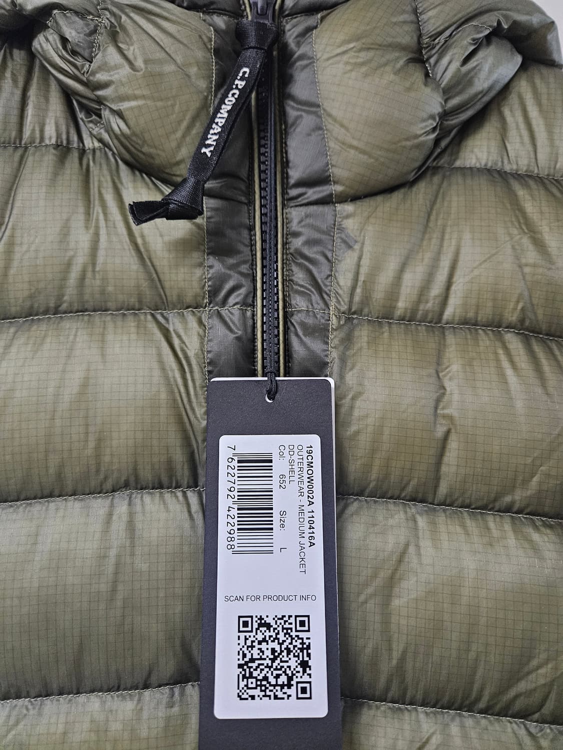 c.p. company 시피 컴퍼니 디디쉘 패딩 그린 L 사이즈 상품이미지2