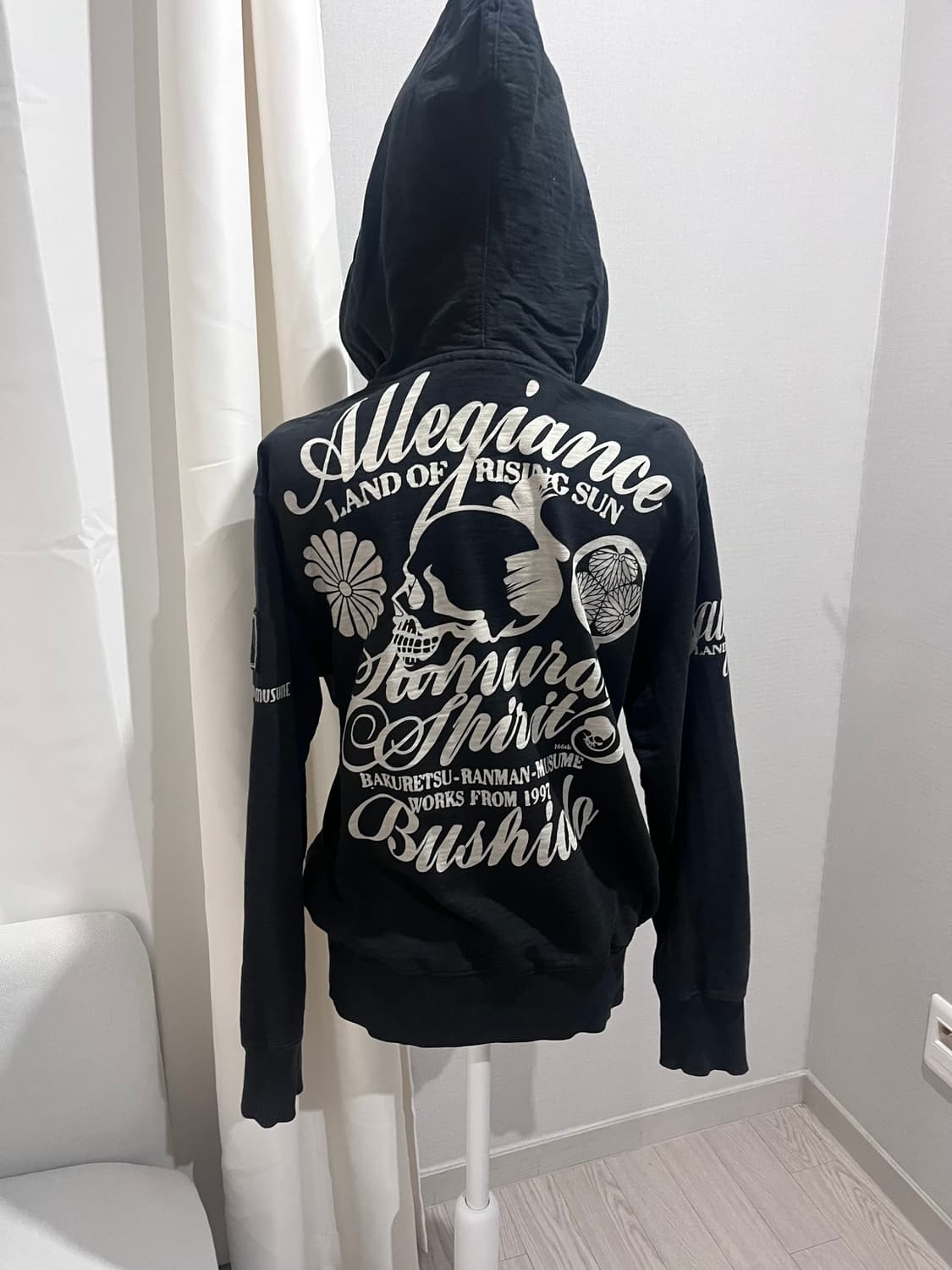 빈티지 펑크 프린팅 후드집업 그런지y2k 상품이미지1