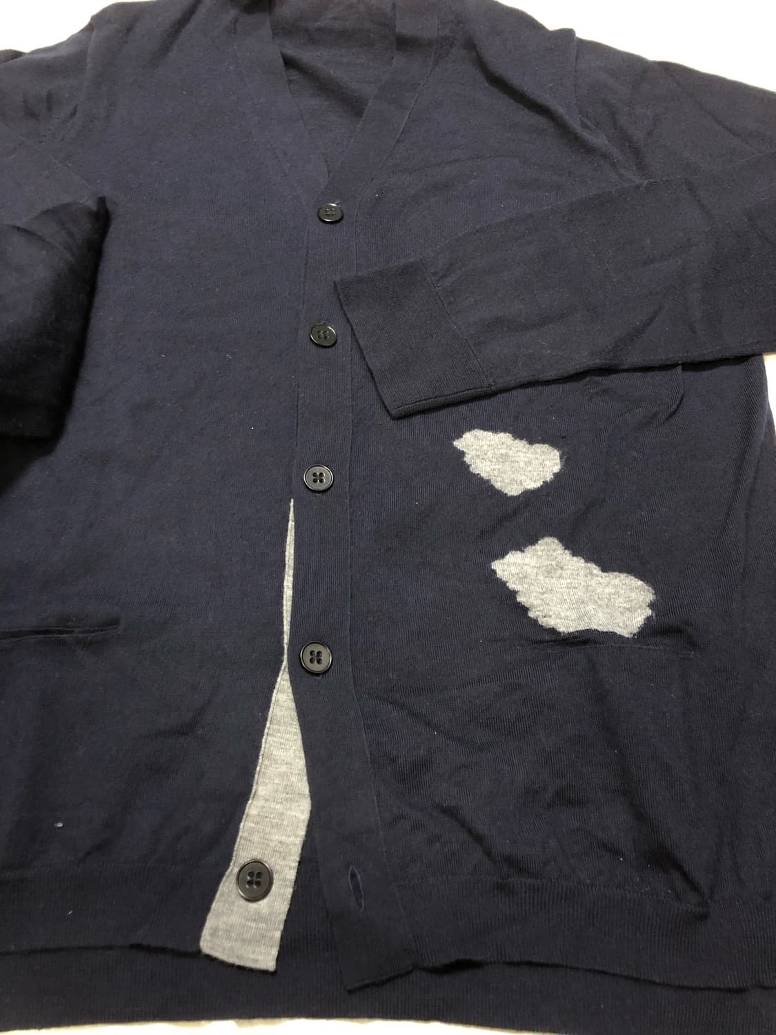 XL) 질샌더 유니클로 가디건 네이비 상품이미지2