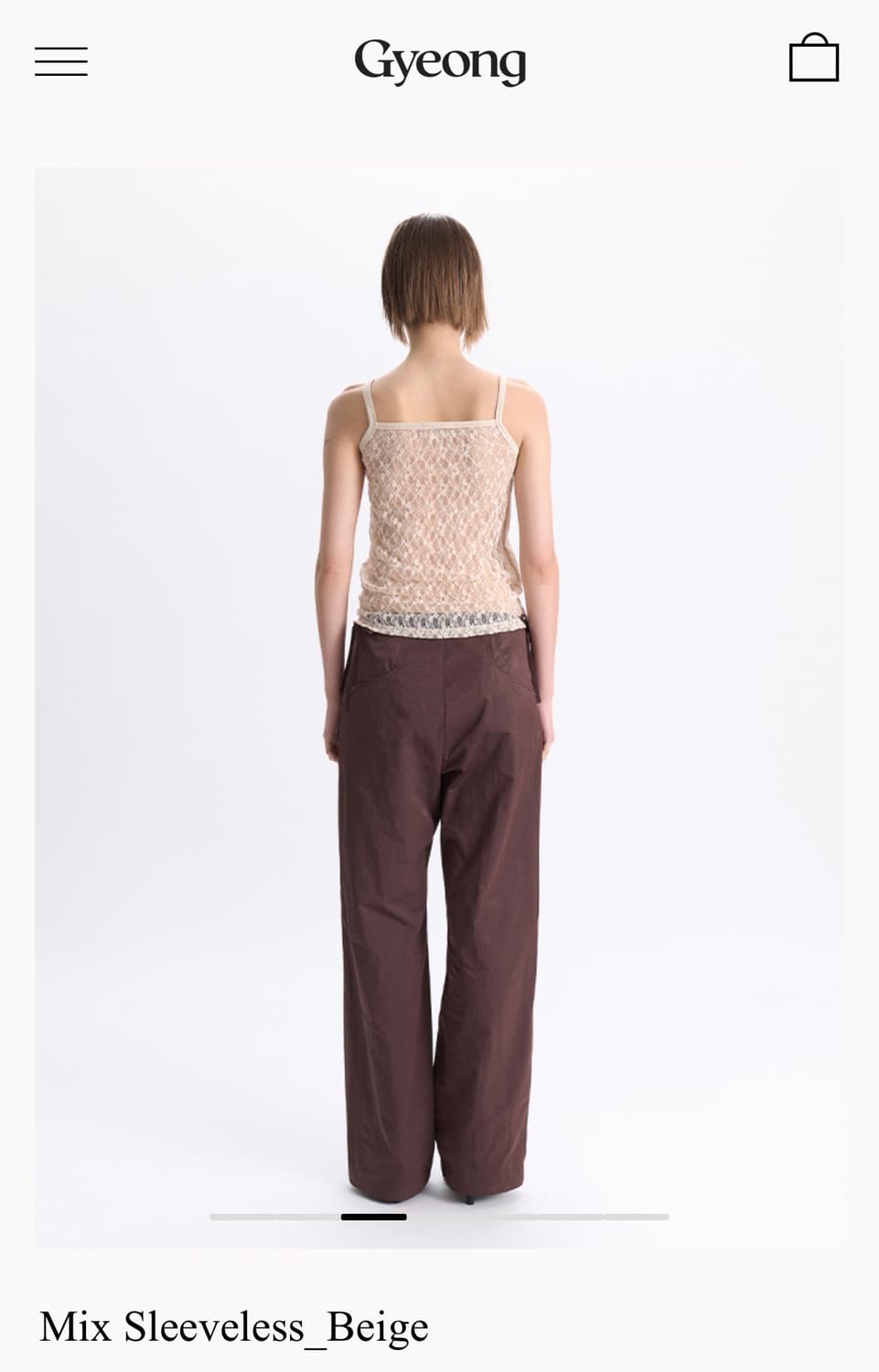 gyeong Mix Sleeveless_Beige 상품이미지2