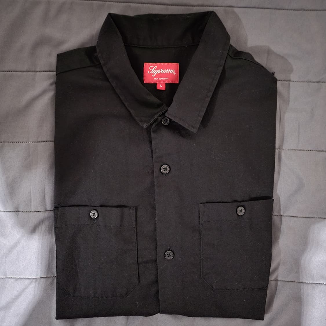 슈프림 곤즈 램 워크셔츠 블랙 L 상품이미지2