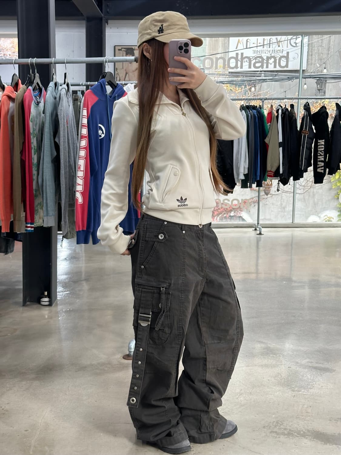 아디다스 크림초코 파이어버드 자수로고 하이넥 져지 상품이미지1