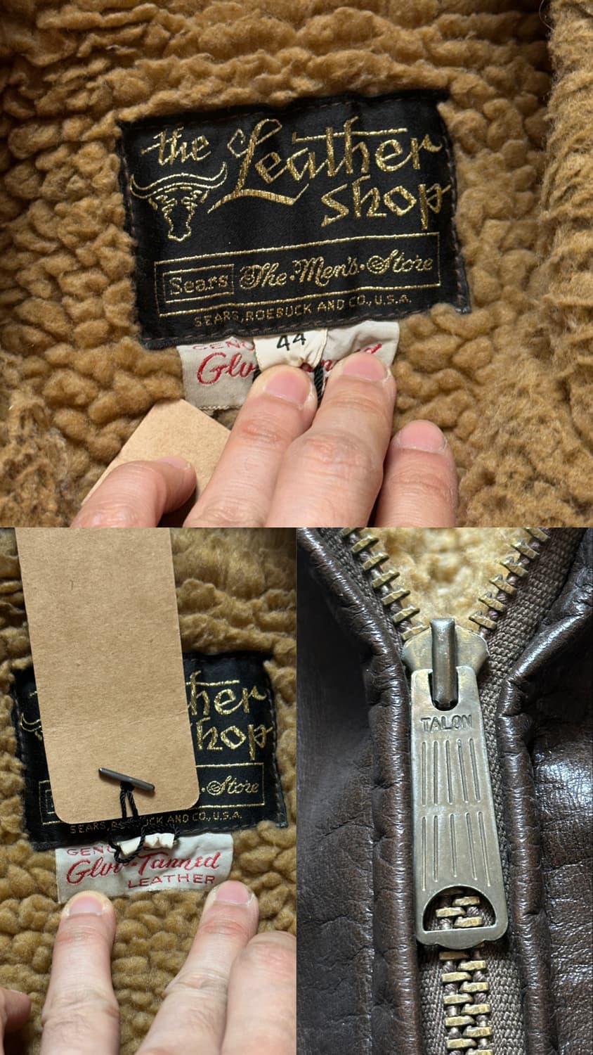 70’s 빈티지 시어스 무스탕 B3 자켓 빈티지 레더 자켓 상품이미지9