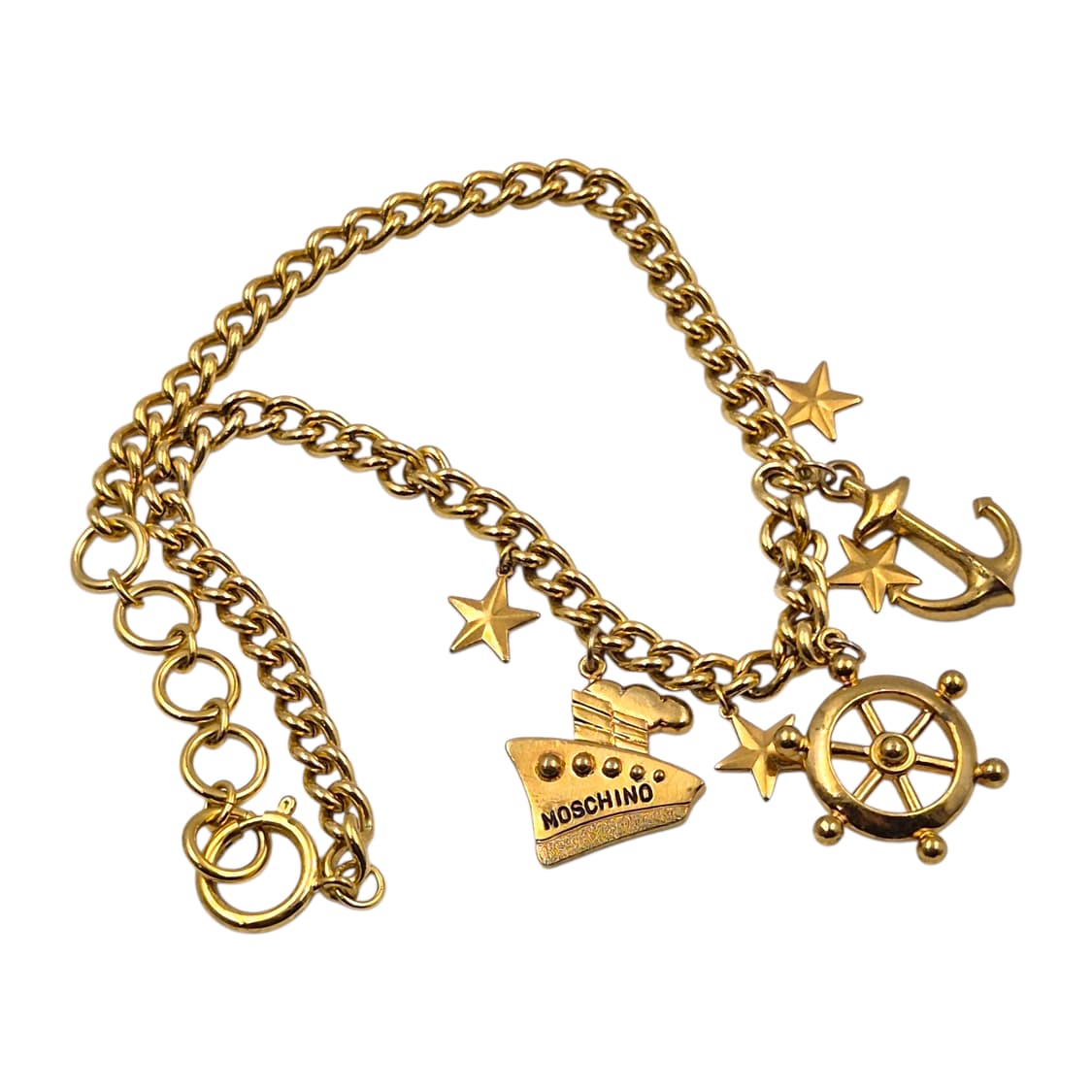 80s 모스키노 빈티지 마린 앵커 볼드 초커 상품이미지2