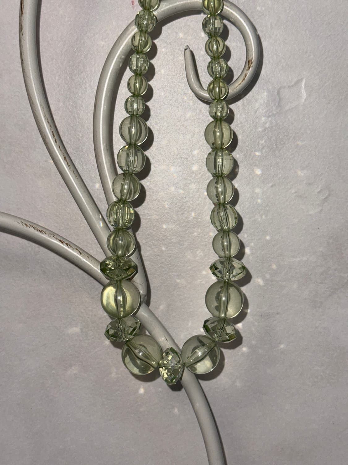 Green crystal beads necklace  상품이미지6