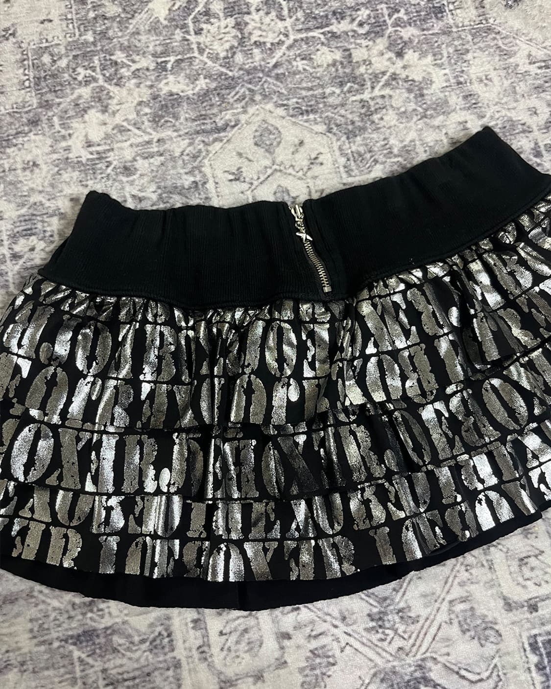 00‘s glossy lettering micro-skirt 상품이미지2