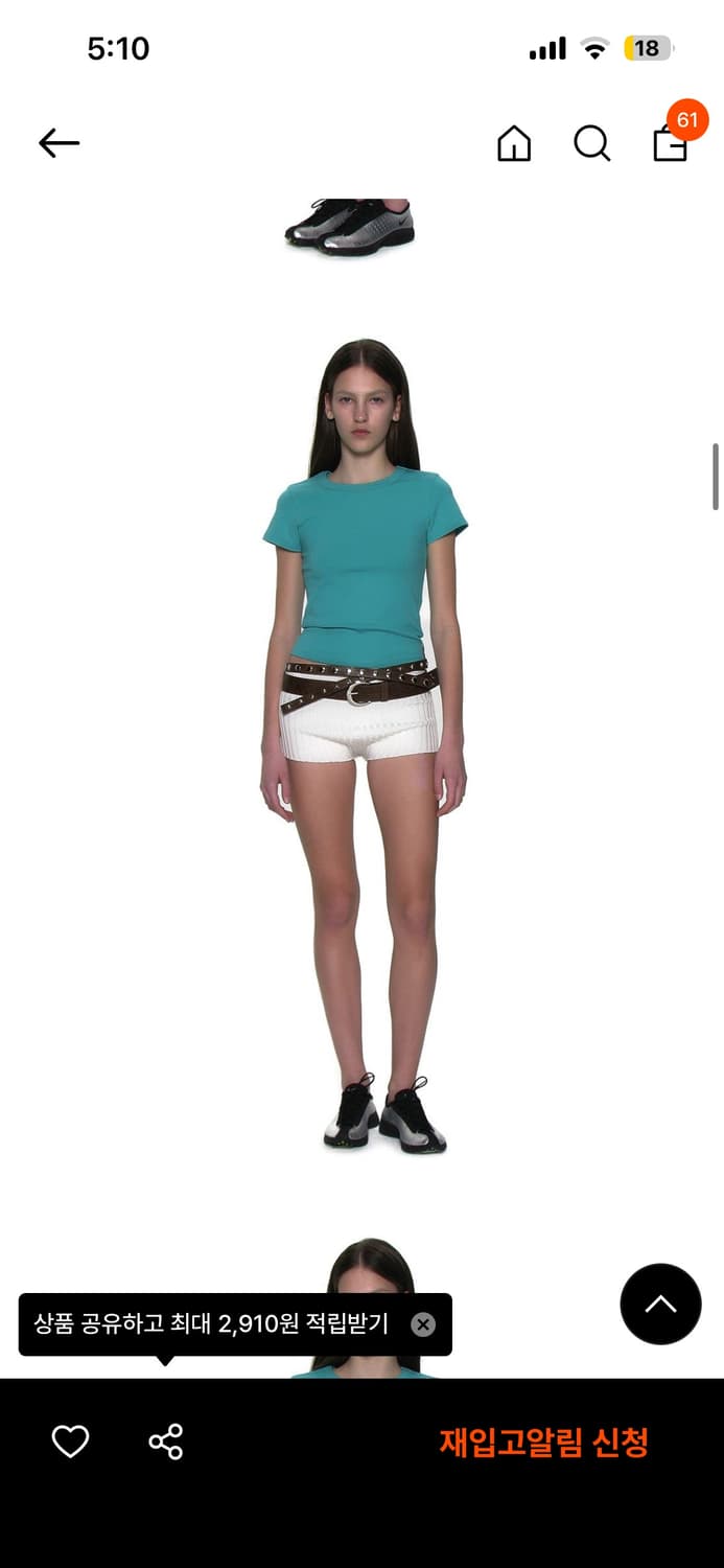 파르티멘토우먼 3WAY DOUBLE LAYERED BELT BROWN 상품이미지4