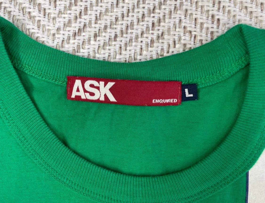 ASK 유니언잭 반팔티셔츠 그린 L 상품이미지4