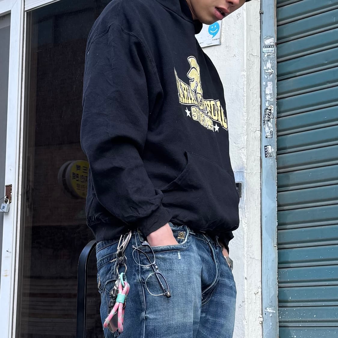 Russell athletic 블랙 후드 상품이미지4