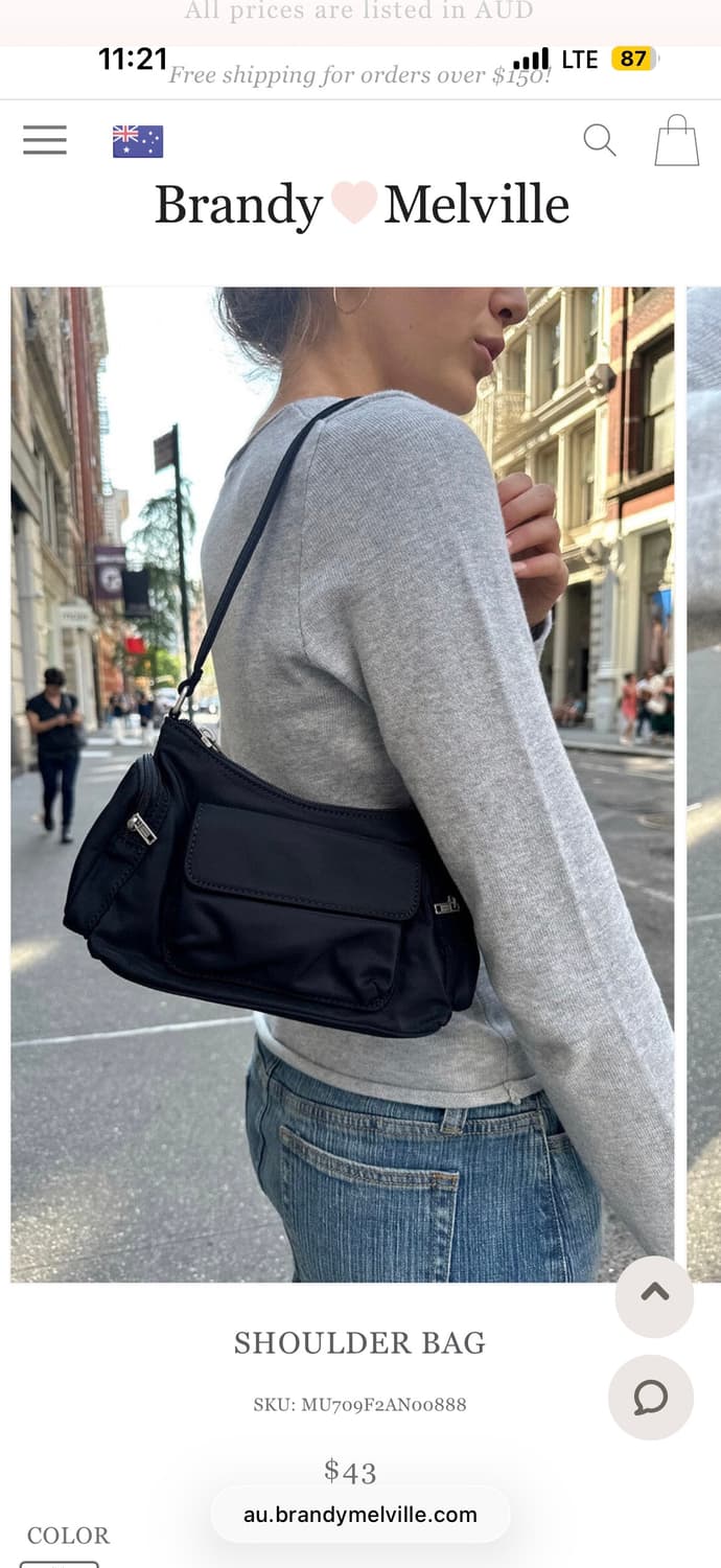 브랜디멜빌 숄더백 블랙 상품이미지2