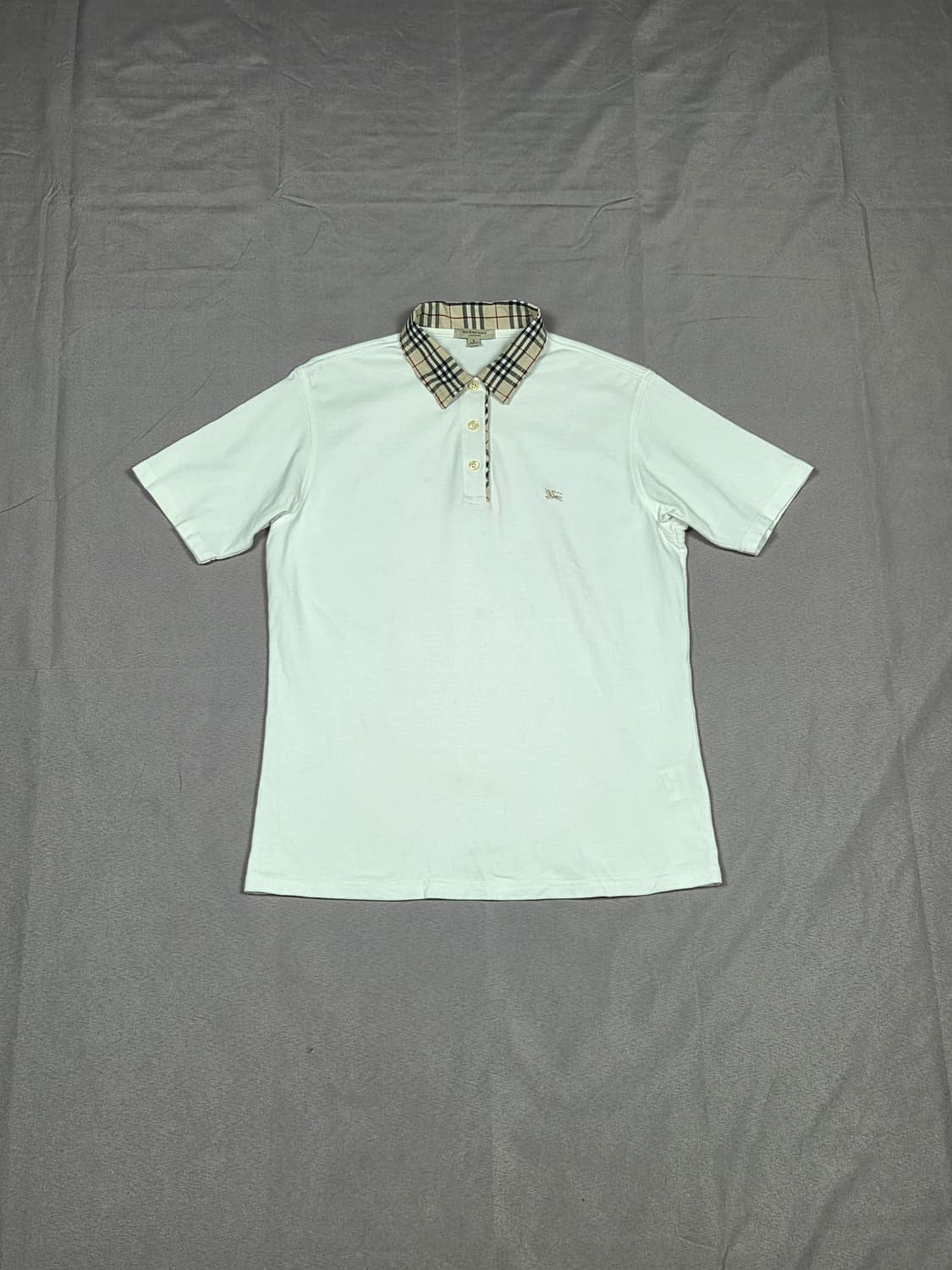 [버버리] 노바체크 카라 반팔 폴로 셔츠 | S00094 상품이미지1