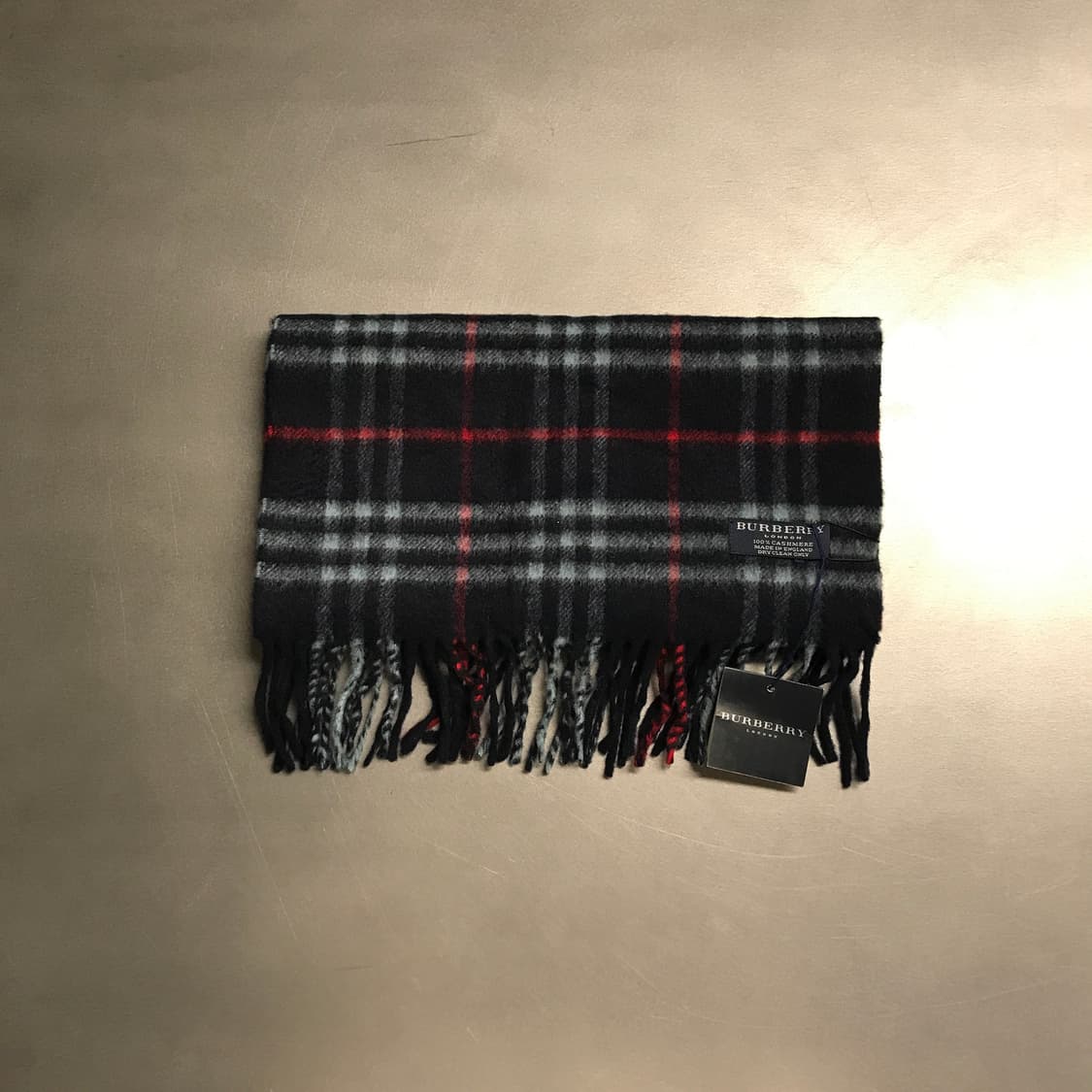 버버리 정품 캐시미어 머플러 네이비 상품이미지2