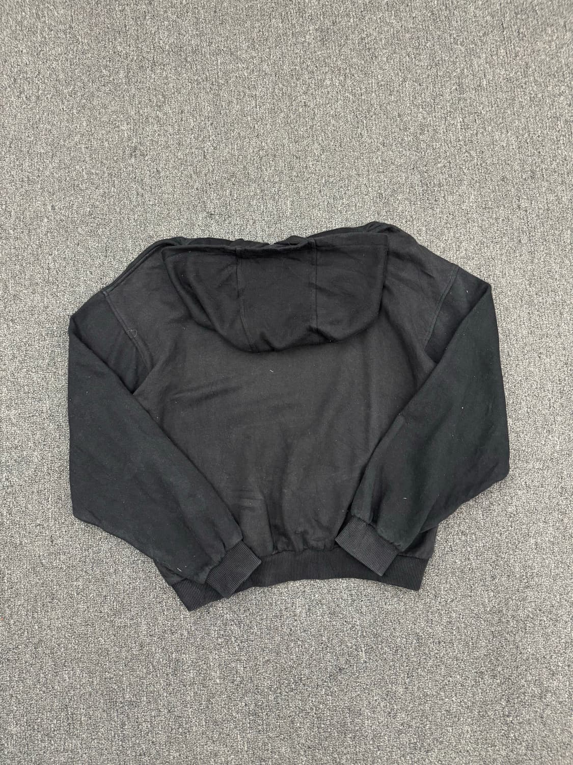 95)아디다스 빈티지 로고 블랙 후디 상품이미지4