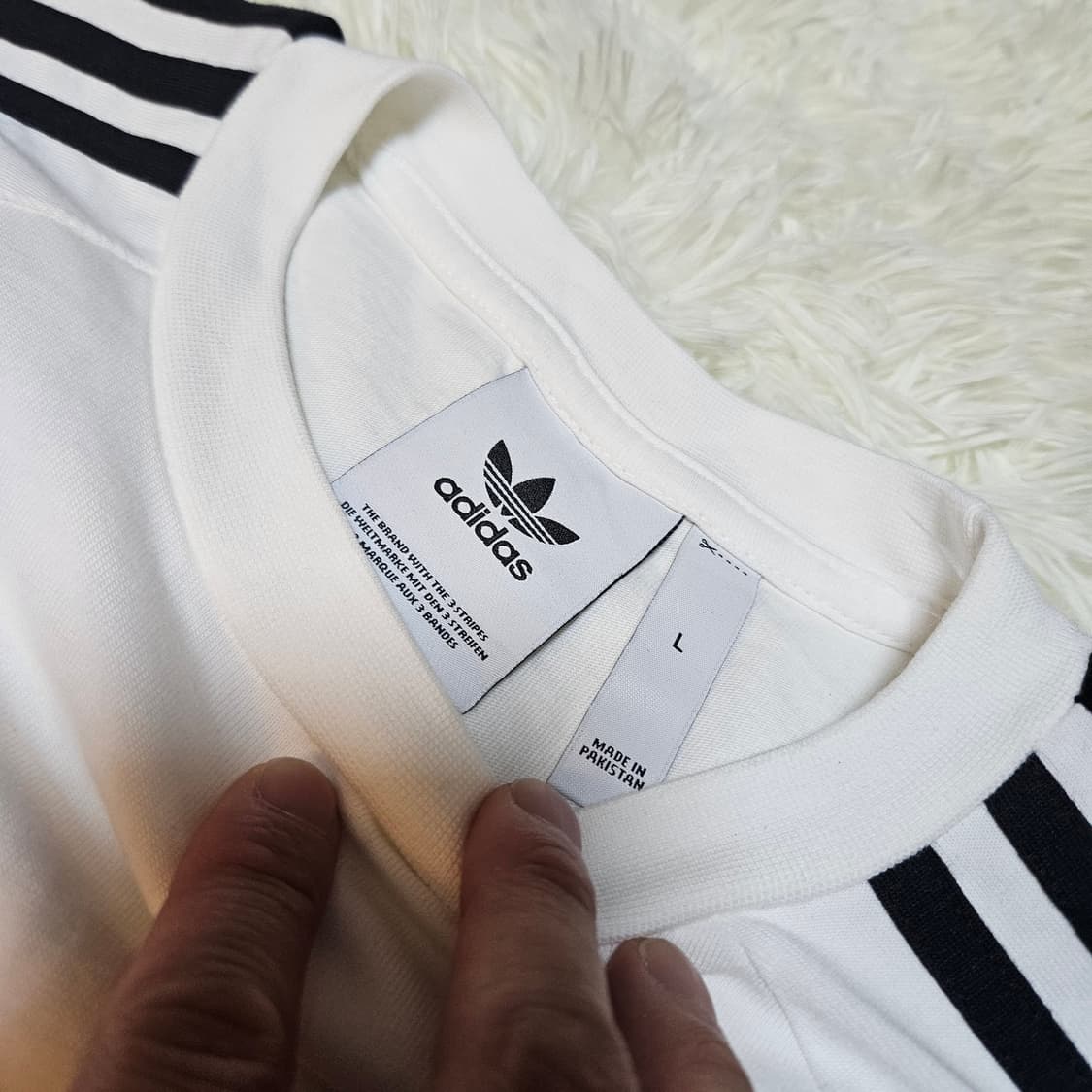 아디다스 오리지널 3선 롱슬리브 긴팔 티셔츠 L size 상품이미지5
