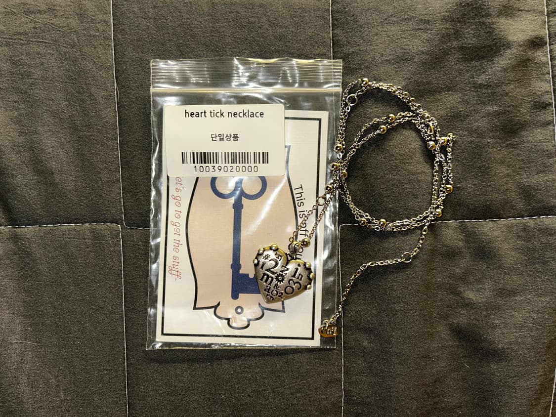 Nff heart tick necklace 상품이미지1