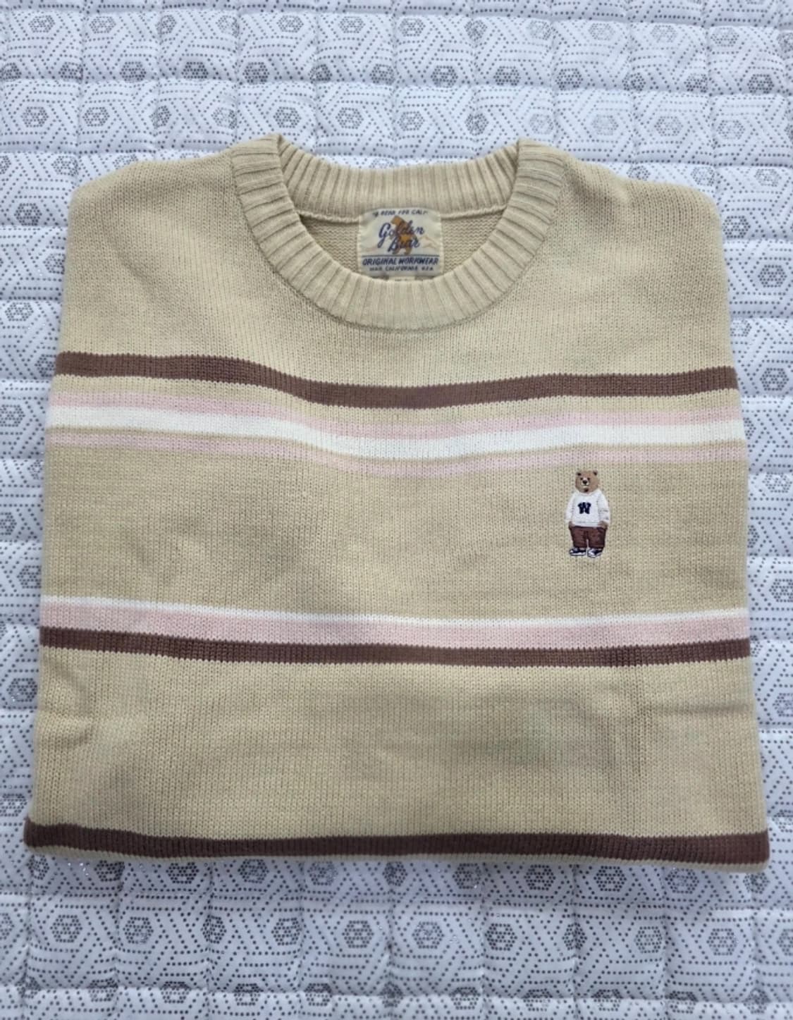 골든베어 스트라이프 니트 100 상품이미지3