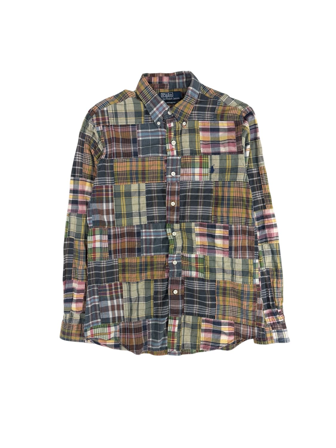 폴로 패치워크 마드라스 셔츠 m 상품이미지1