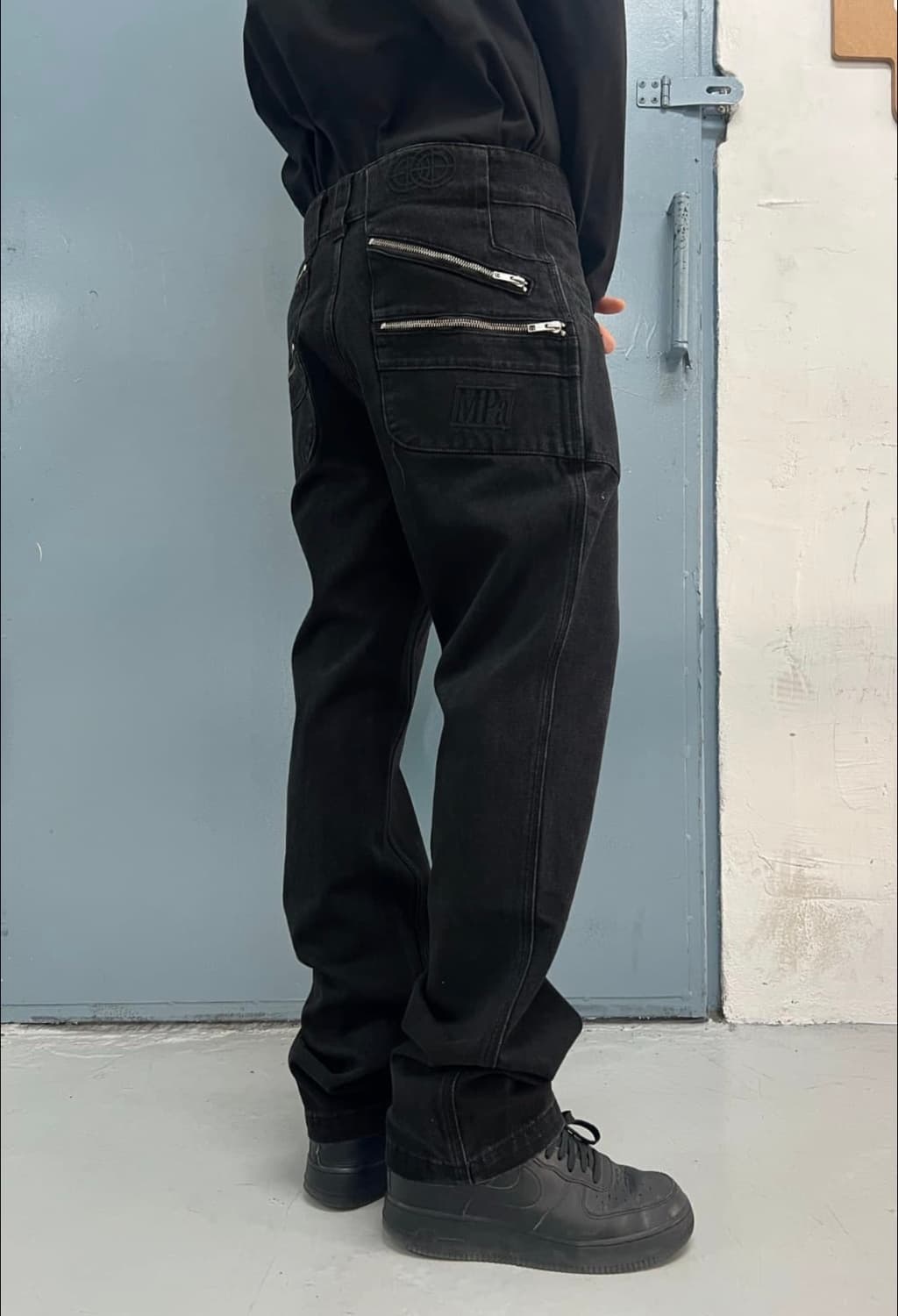 m) 플라스틱프로덕트 MPa SPLIT POCKET PANTS 블랙 상품이미지1