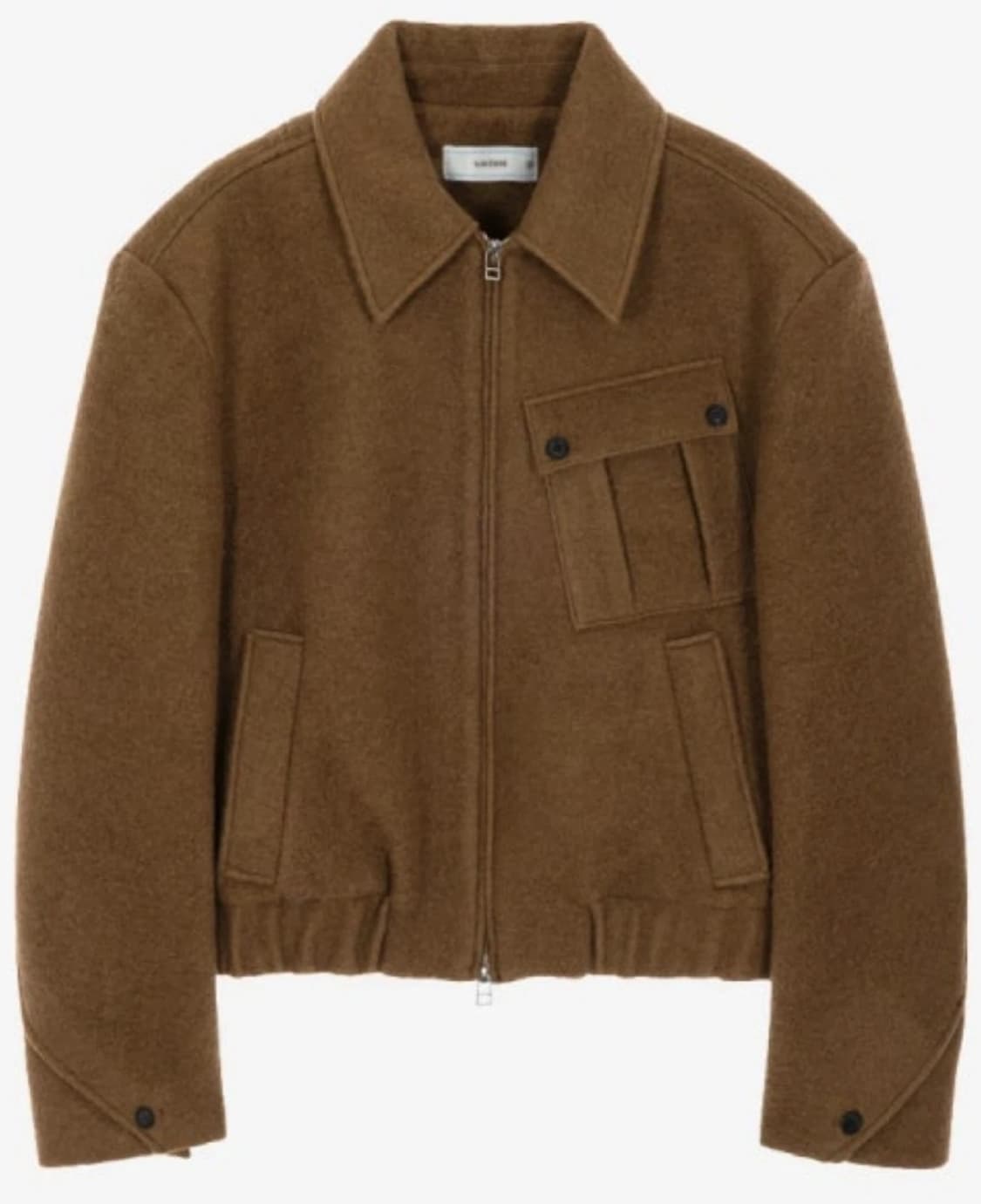 2)웨이비니스 크룩드 텍스처 크롭 자켓 상품이미지1