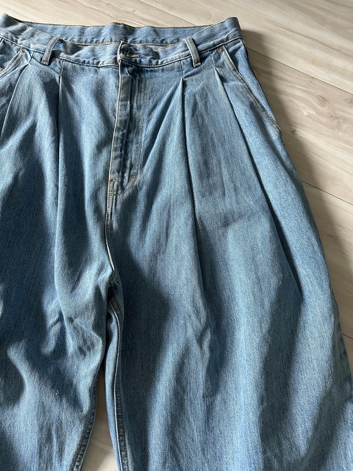 Hed mayner 4플리츠데님팬츠 S사이즈 상품이미지3