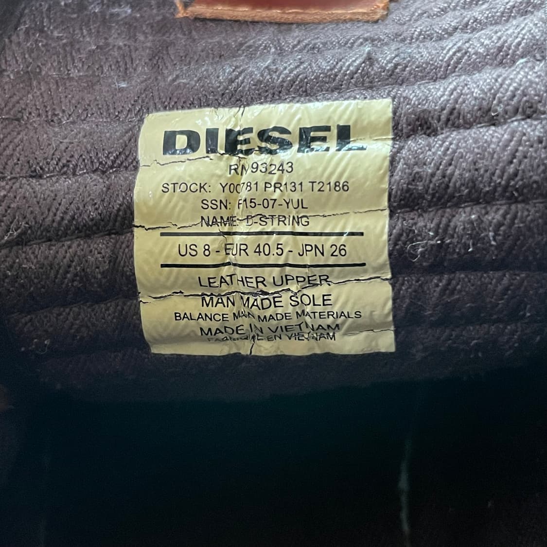 DIESEL 디젤 하이탑 스니커즈 260 상품이미지8