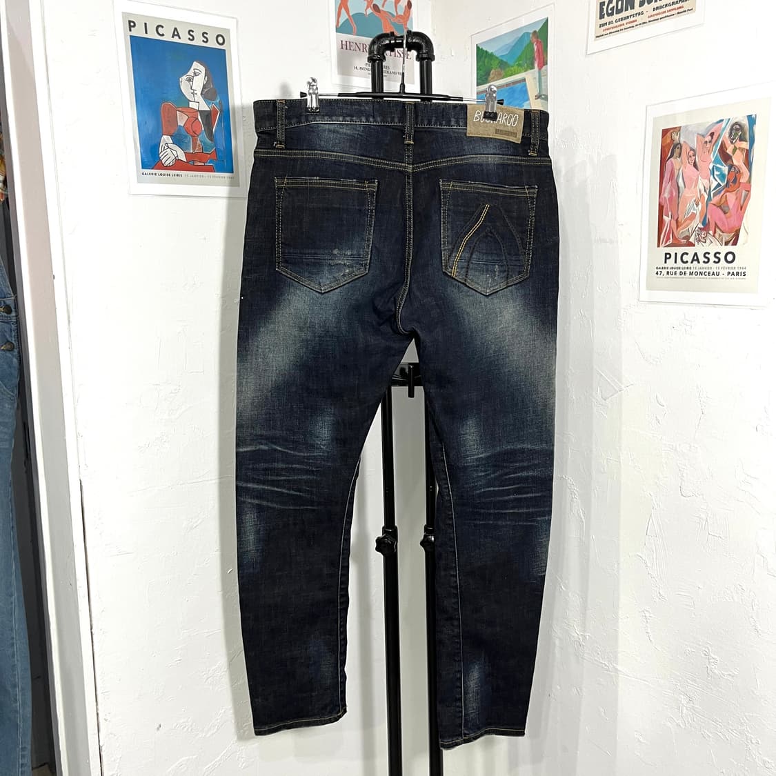 버카루 데미지 펑크 데님팬츠 상품이미지2