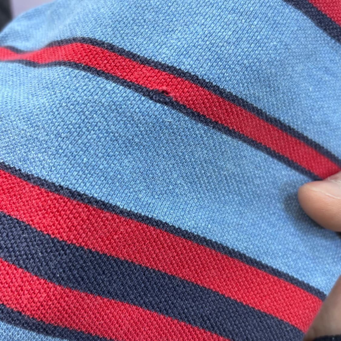 L 갭 스트라이프 반팔 카라 티셔츠 0406E 상품이미지8