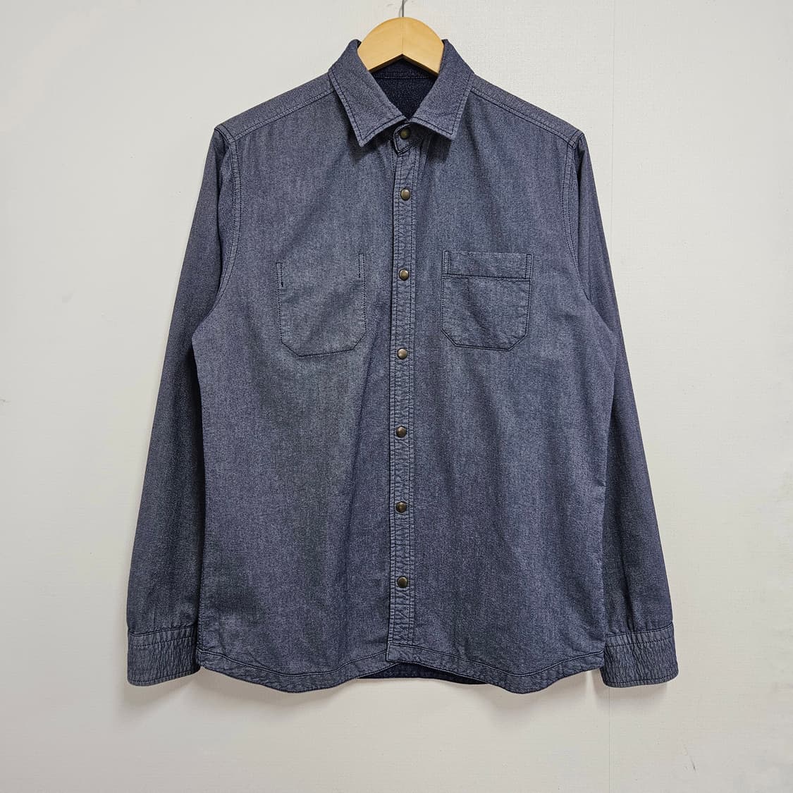 100-105 시리즈 양면 데님 샴브레이 워크셔츠 상품이미지6