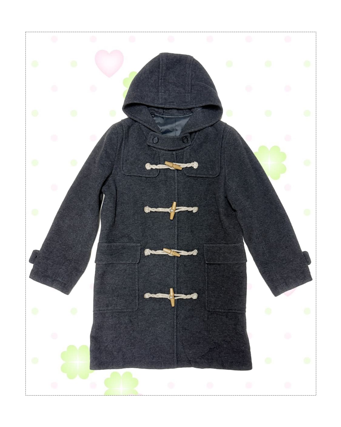 사와코 그레이 떡볶이 코트 상품이미지1