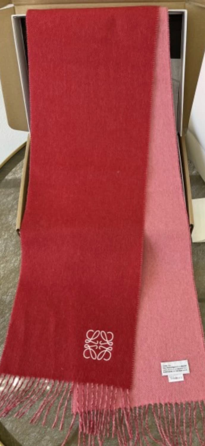 로에베 로고 패치 투톤 머플러 (남녀공용) 상품이미지1