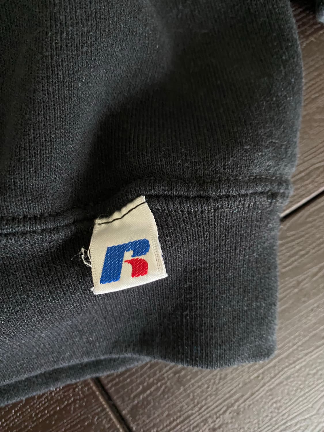 (XL) 00s 빈티지 러셀 스웻셔츠 블랙 상품이미지3
