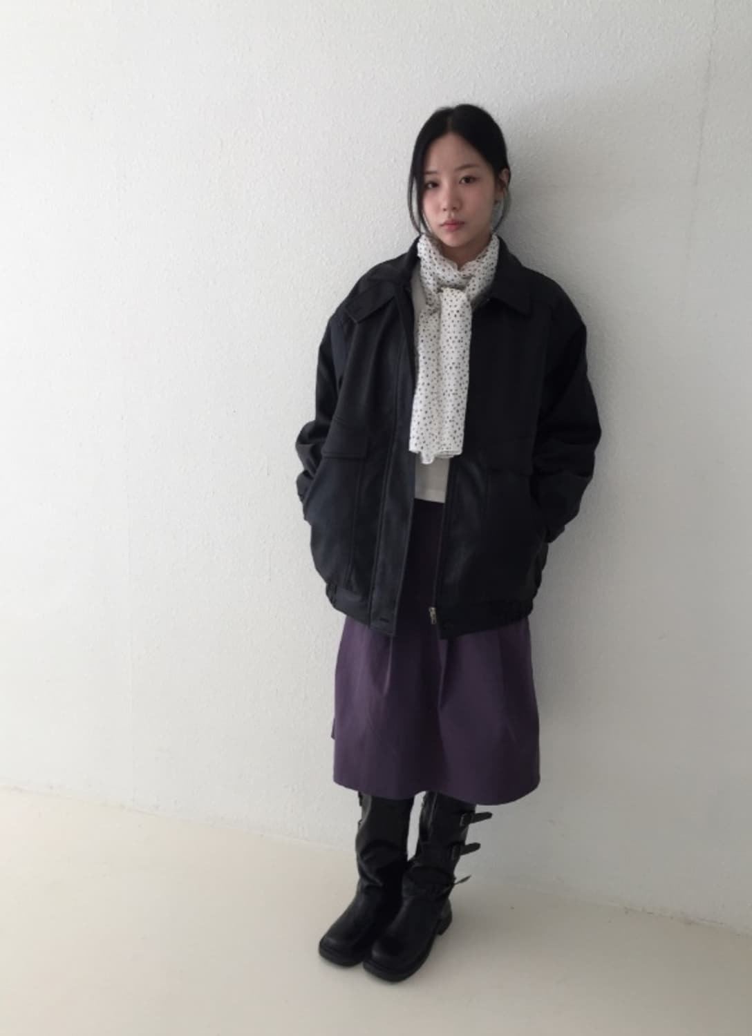 [새상품] 하우유 미디 스커트  상품이미지1