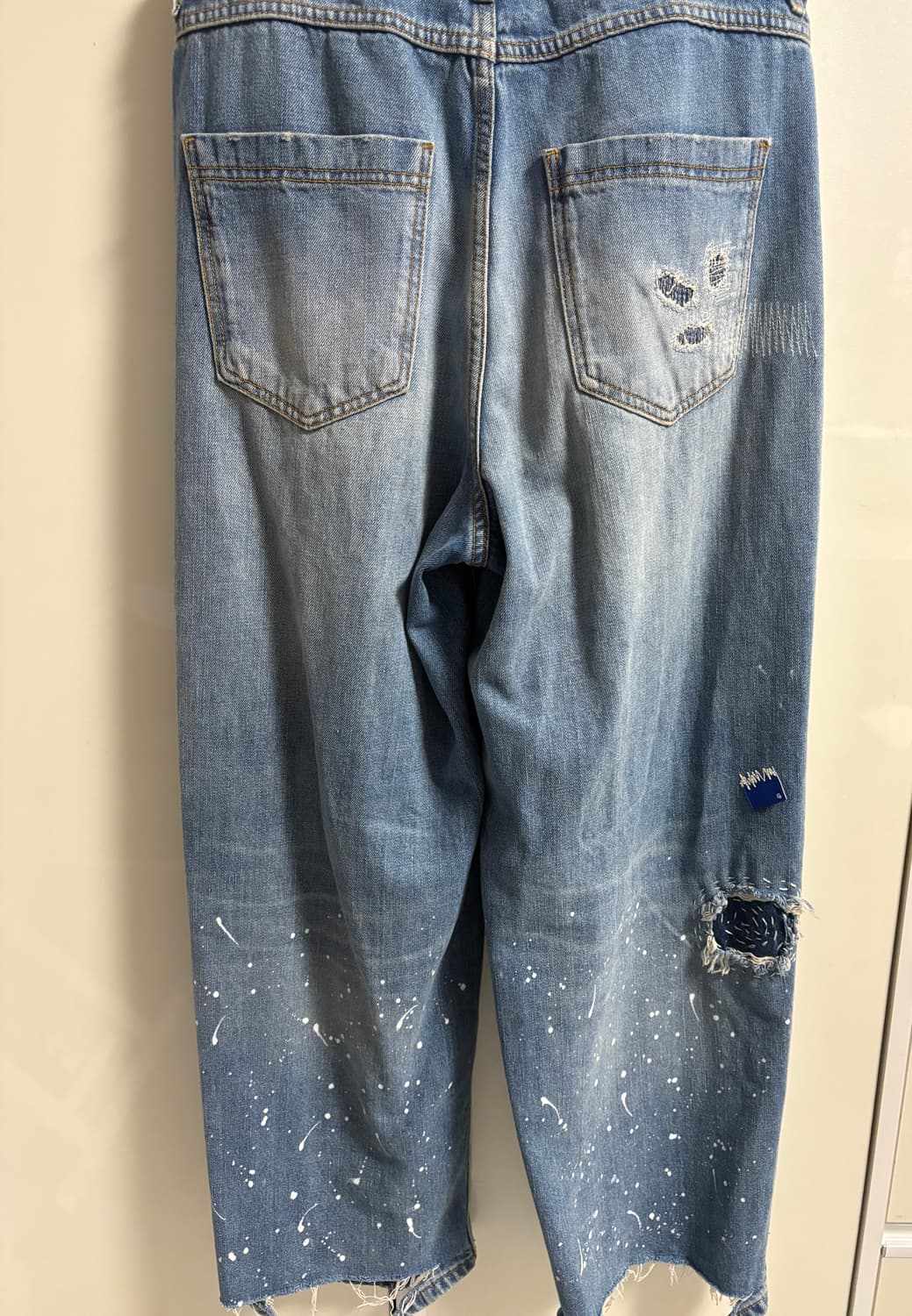 아더에러X자라 패치워크 진 블루 42사이즈 상품이미지2