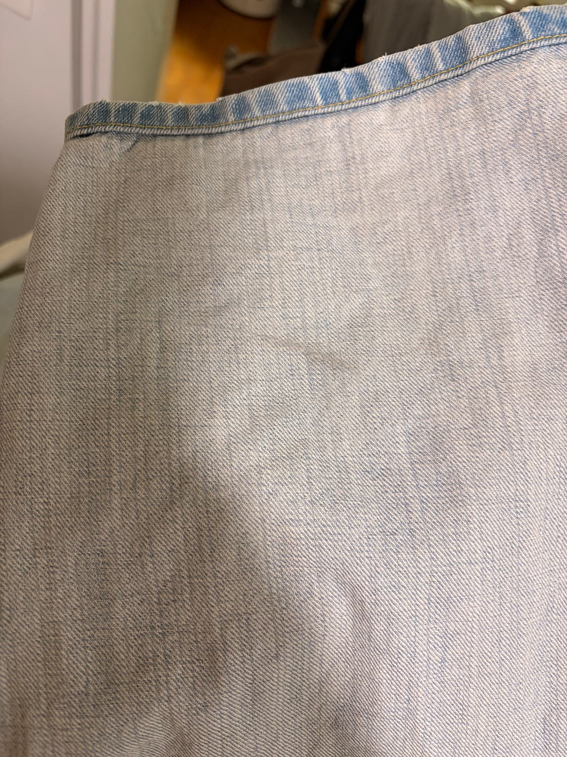 노아 플리츠 진 라이트 워시 상품이미지4