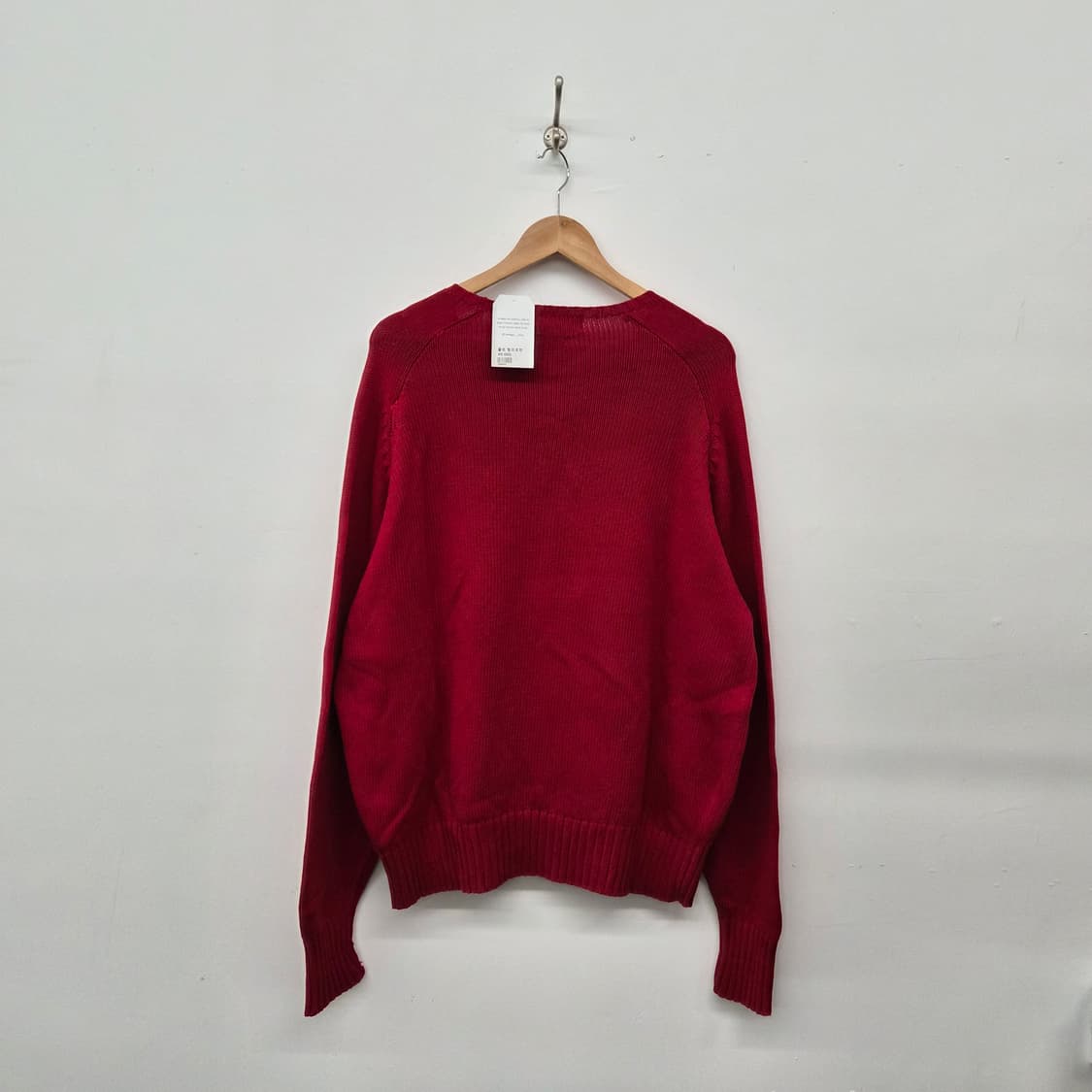 폴로 랄프로렌 레드 니트 스웨터 남성 L 상품이미지4