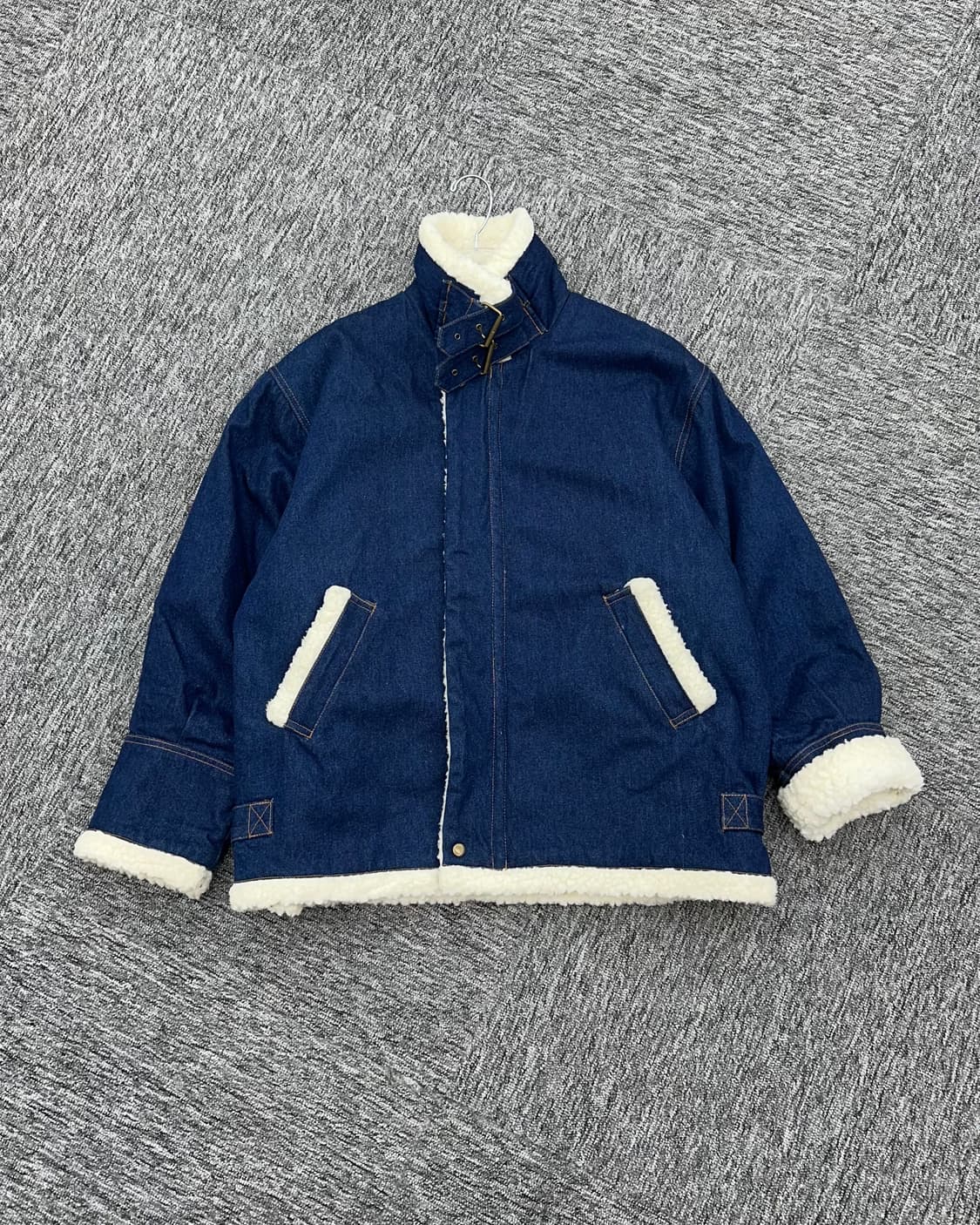 (L오버핏)B-3 TYPE 데님양털자켓-M1283 상품이미지1