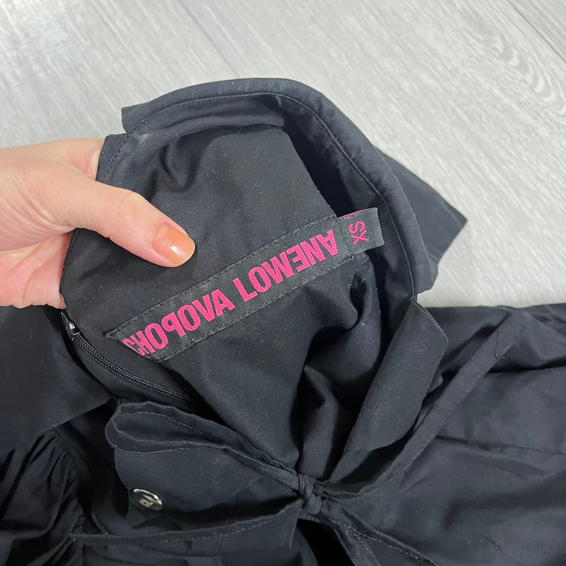 초포바 로위나 드레스 블랙 XS 상품이미지2