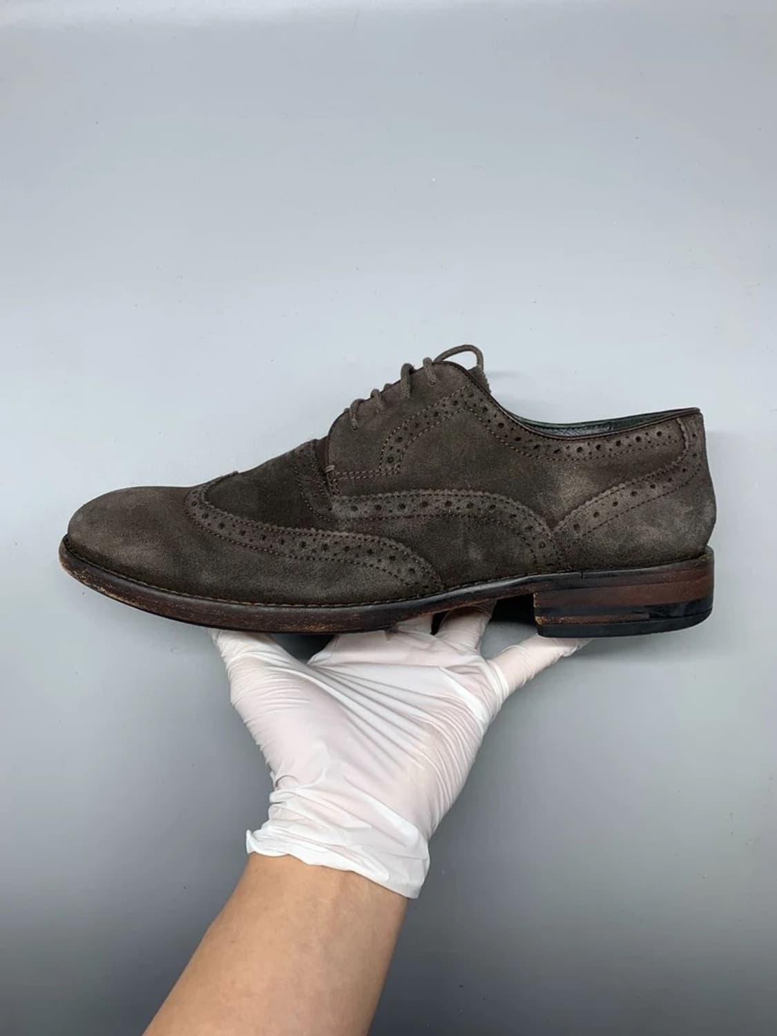 John Varvatos suede wingtip 7.5 상품이미지2