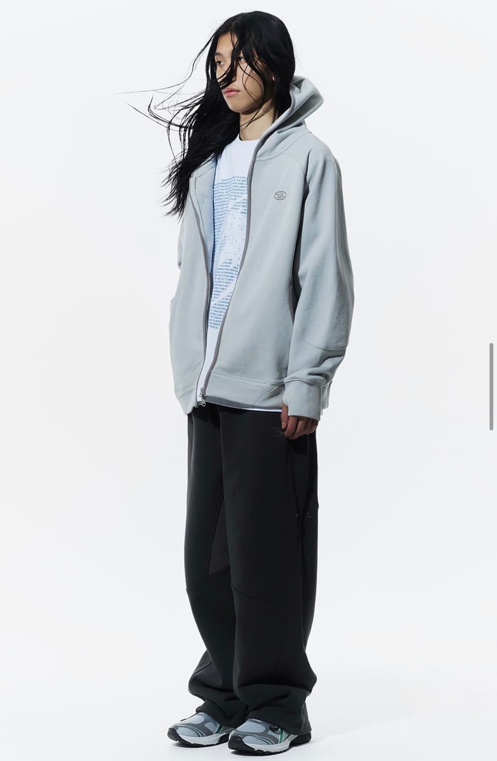 산산기어 후디 집업 그레이 - 24 ss 1사이즈 상품이미지2