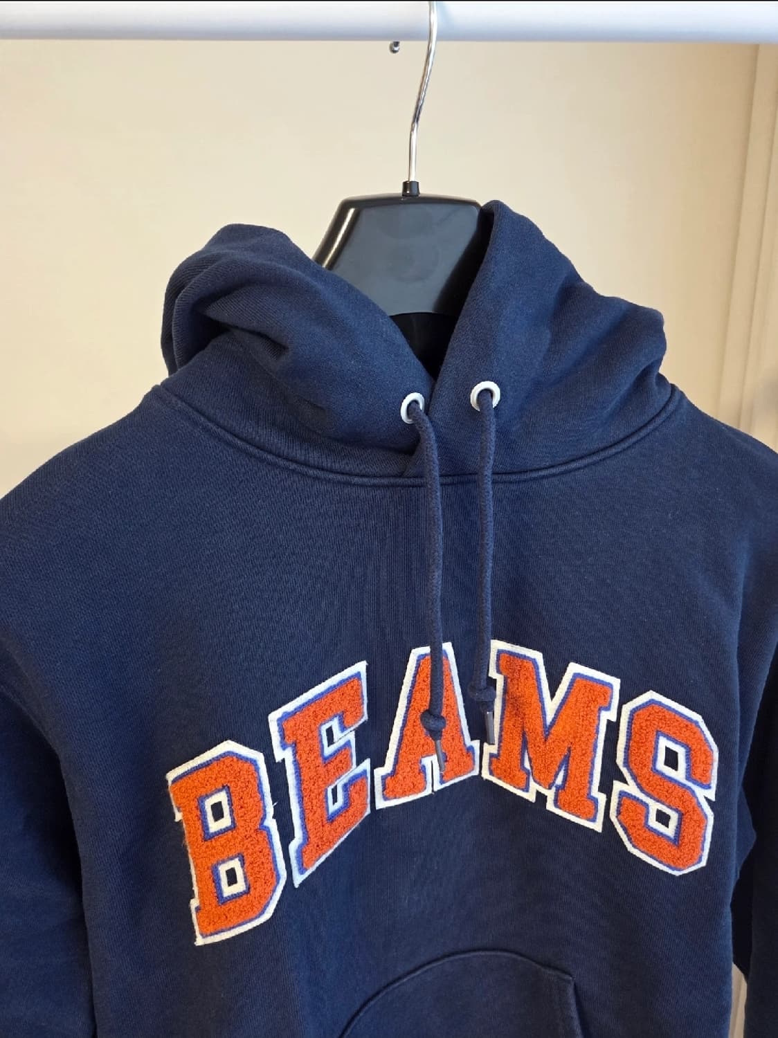 빔즈 beams 네이비 후드티 맨투맨 S 상품이미지2
