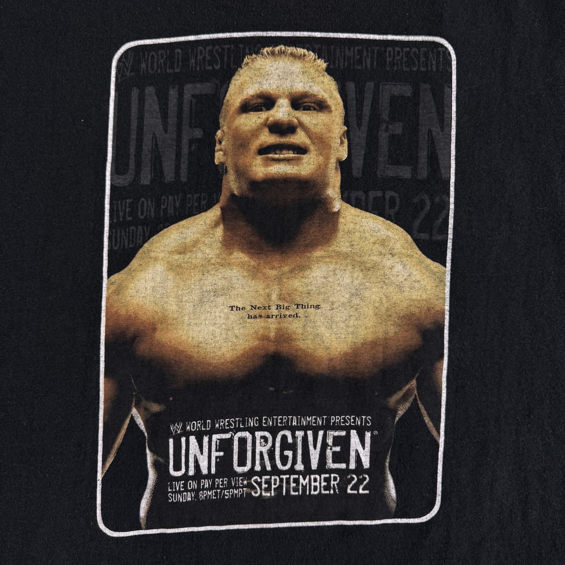 빈티지 2002 WWE Brock Lesnar 브록레스너 티셔츠 상품이미지3
