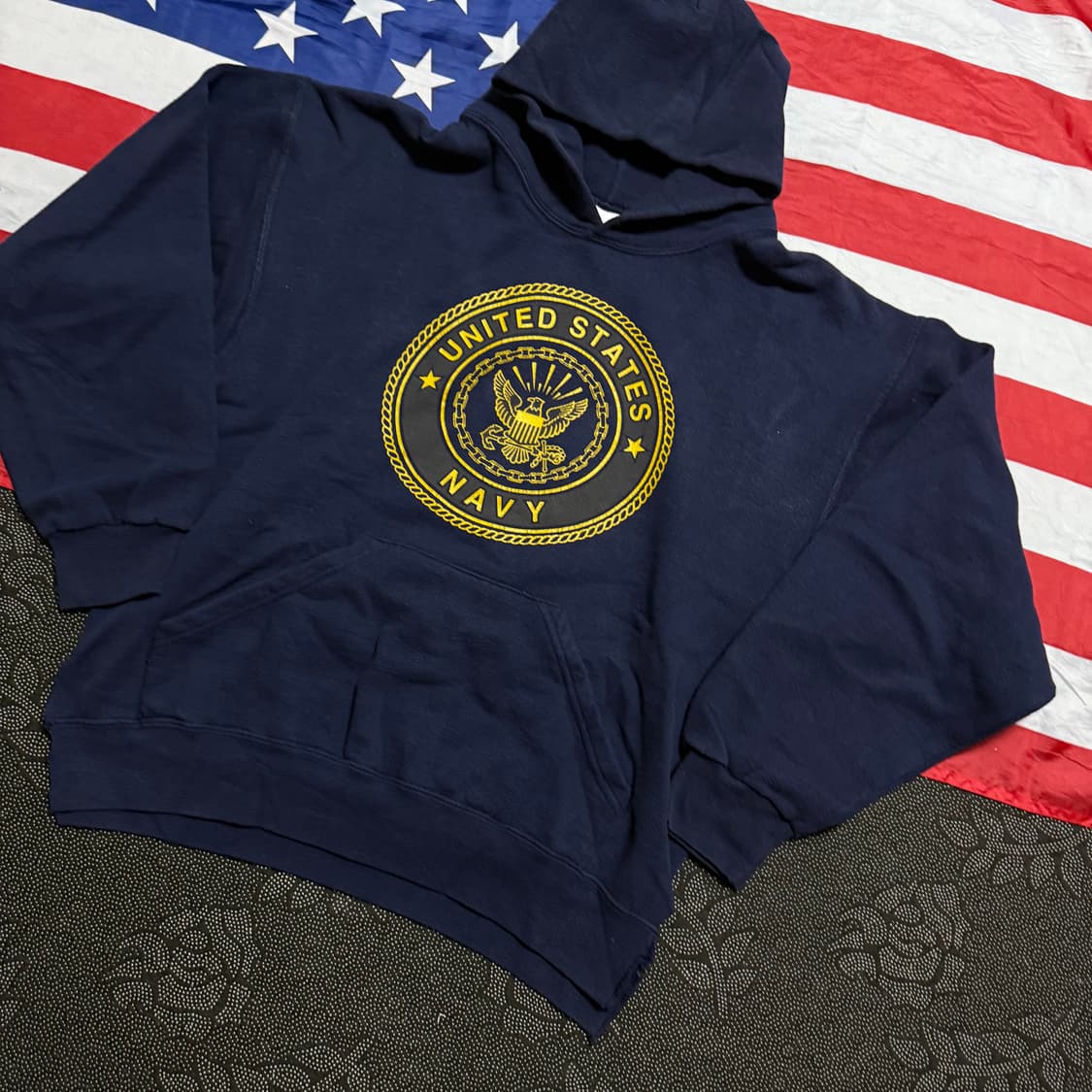[M] 밀리터리 미 해군 NAVY 스웻 후드 티셔츠  US-18 상품이미지3